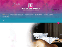Tablet Screenshot of bellezaspaisas.net
